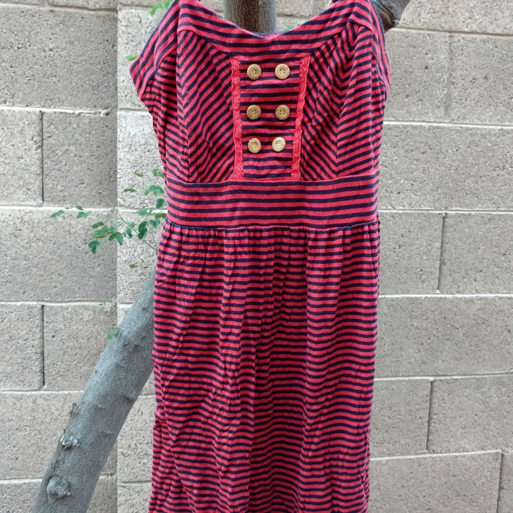 [Xhilaration] Orange & Black Striped Mini Dress